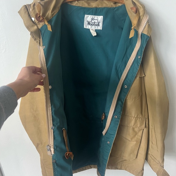 Vintage Woolrich Beige Men’s Parka 1980’s Woolrich Jacket 80’s Utility Jacket - Picture 8 of 11